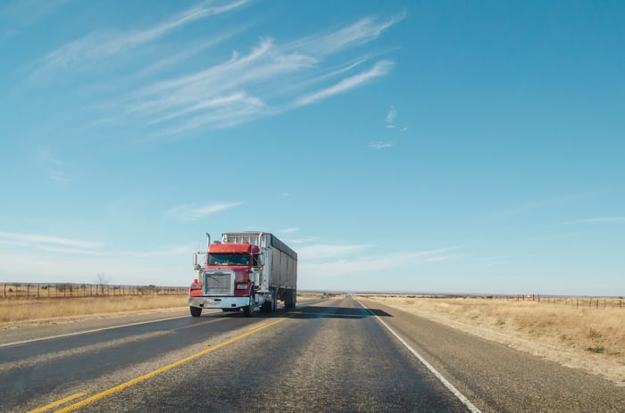 Semi Truck - Stock Photo